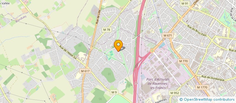 localisation de l'entreprise SCI DES TROIS VISAGES  COURRIERES