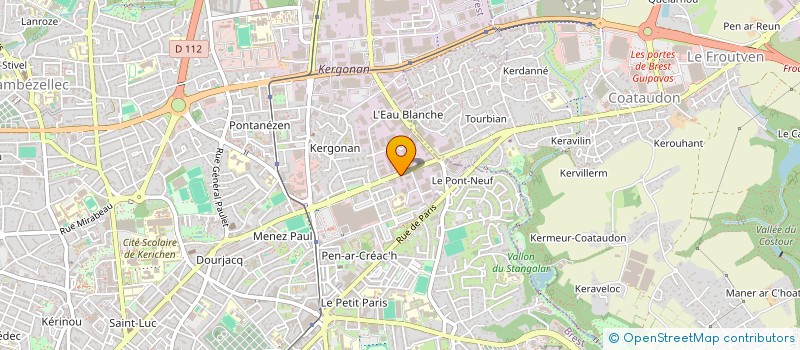 localisation de l'entreprise SCI DES TROPIQUES  BREST