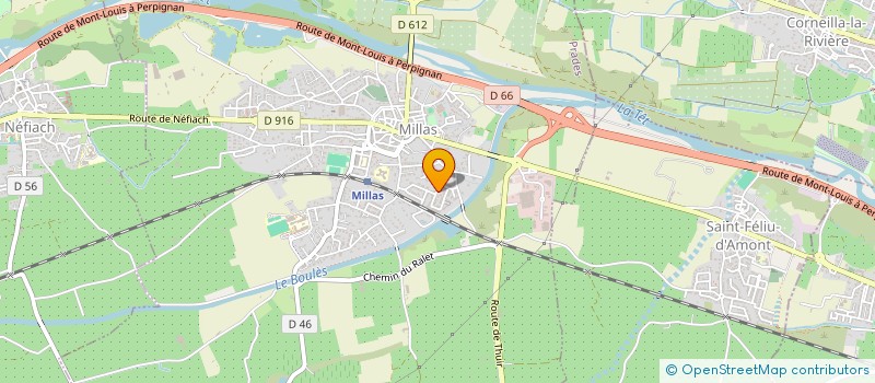 localisation de l'entreprise SCI DES TROUBADOURS  MILLAS