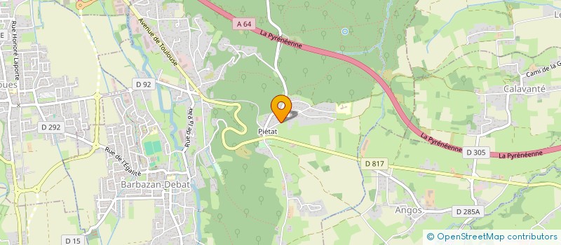 localisation de l'entreprise SCI DES TUILERIES  BARBAZAN-DEBAT