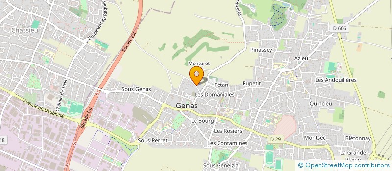 localisation de l'entreprise SCI DES TUILERIES  GENAS