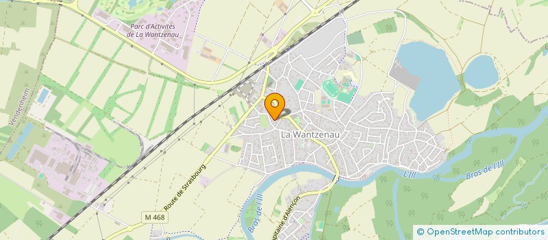 localisation de l'entreprise SCI DES TUILES  LA WANTZENAU