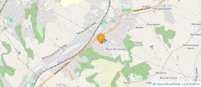 localisation de l'entreprise SCI DES TULIPES  PONT-DU-CASSE