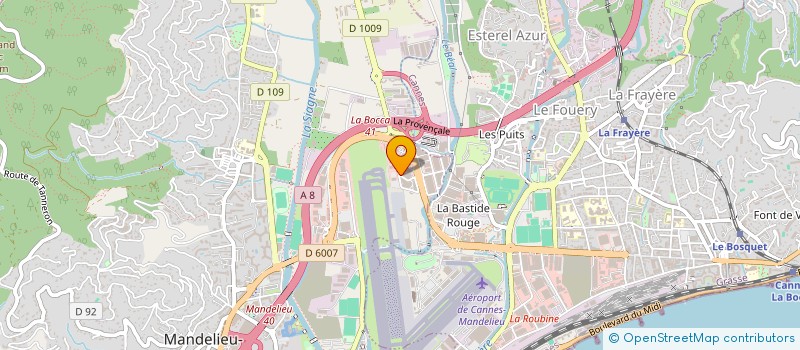 localisation de l'entreprise SCI DES TUNETS à MANDELIEU LA NAPOULE