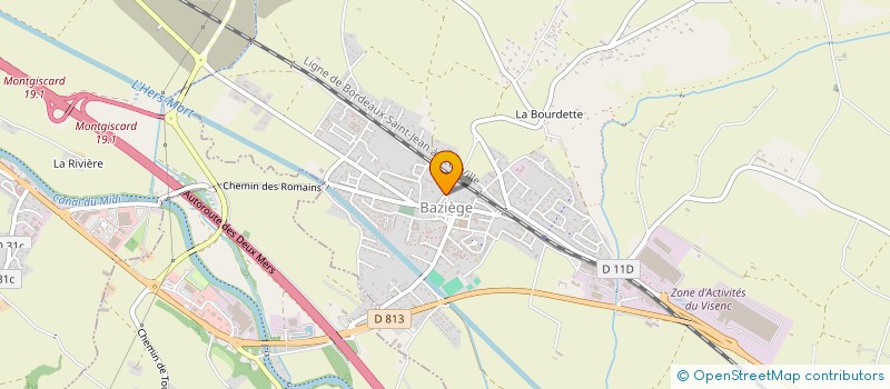 localisation de l'entreprise SCI DES TWINS  BAZIEGE