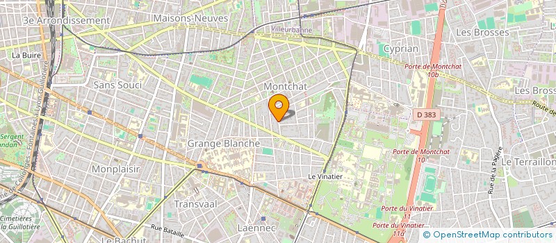 localisation de l'entreprise SCI DES UGOUSSES  LYON