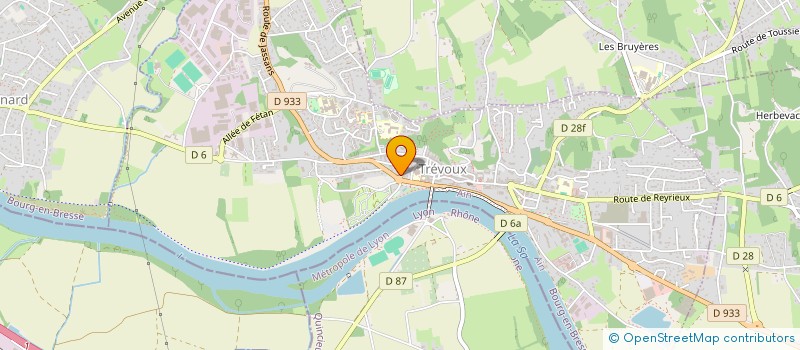 localisation de l'entreprise SCI DES URSULES  TREVOUX