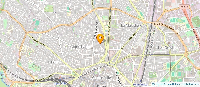 localisation de l'entreprise SCI DES URSULINES à DIJON