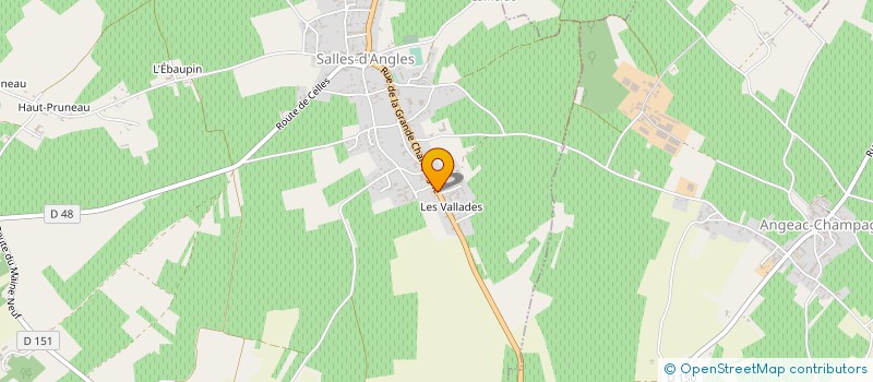 localisation de l'entreprise SCI DES VALLADES  SALLES-D'ANGLES