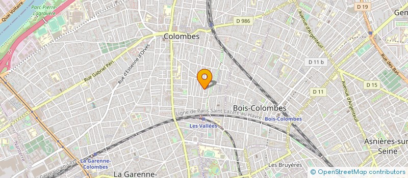 localisation de l'entreprise SCI DES VALLEES  COLOMBES