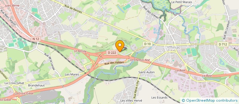 localisation de l'entreprise SCI DES VALLEES  TREGUEUX