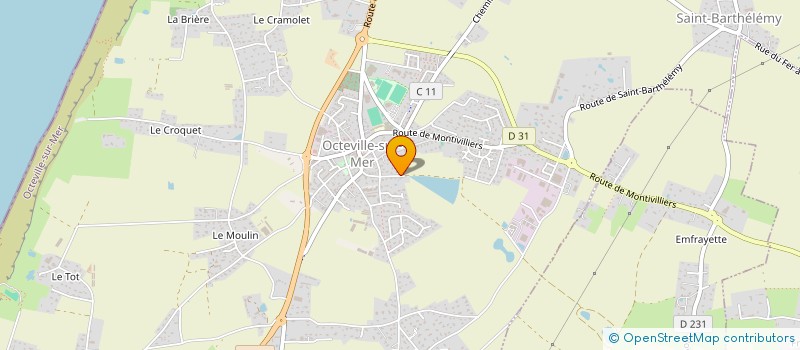 localisation de l'entreprise SCI DES VALLEES  OCTEVILLE-SUR-MER