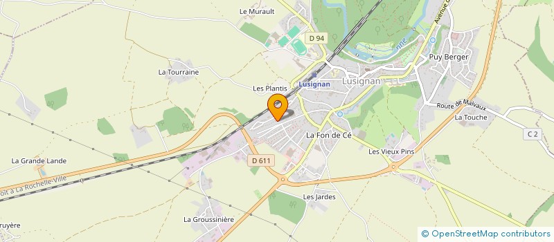 localisation de l'entreprise SCI DES VALLEES  LUSIGNAN