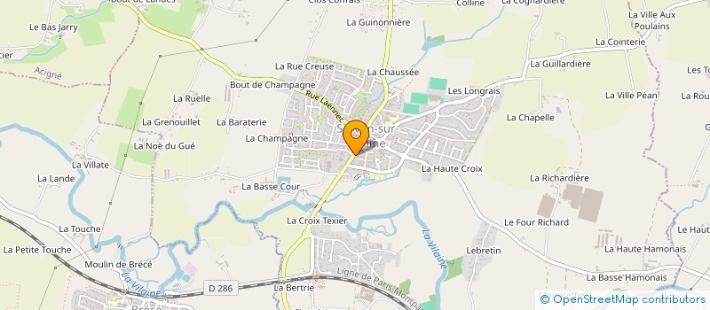 localisation de l'entreprise SCI DES VALLEES  SERVON-SUR-VILAINE