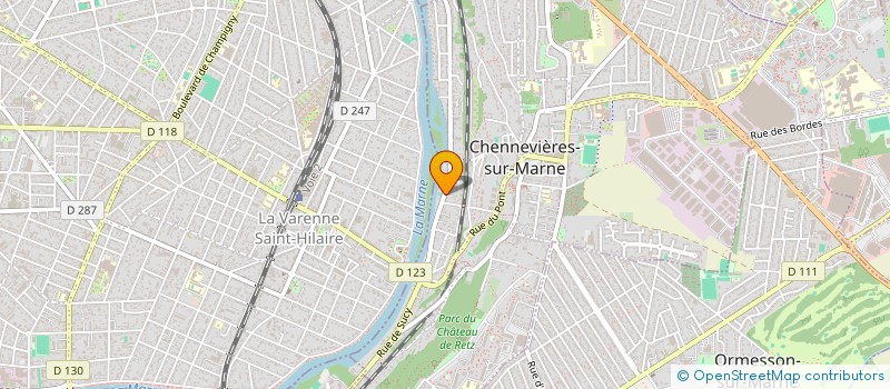 localisation de l'entreprise SCI DES VALLEES  CHENNEVIERES-SUR-MARNE