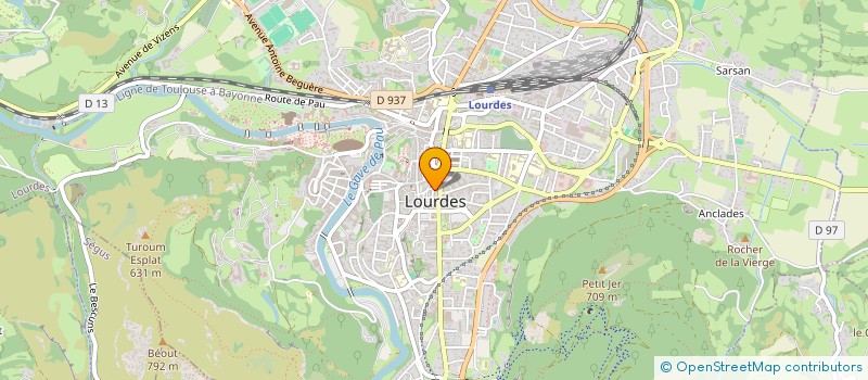 localisation de l'entreprise SCI DES VALLEES BIGOURDANES  LOURDES