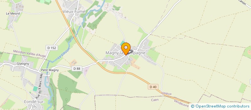 localisation de l'entreprise SCI DES VALLEES D 'AUGE  MEZIDON VALLEE D'AUGE