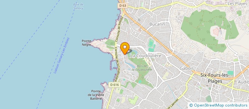 localisation de l'entreprise SCI DES VALLIEUX à SIX-FOURS-LES-PLAGES