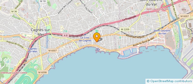 localisation de l'entreprise SCI DES VALLONS à CAGNES SUR MER