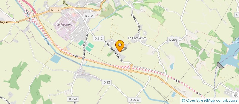 localisation de l'entreprise SCI DES VALLONS  VERFEIL