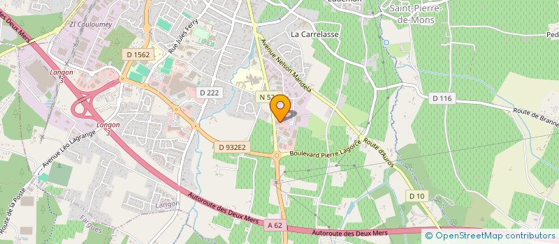 localisation de l'entreprise SCI DES VALLONS à LANGON