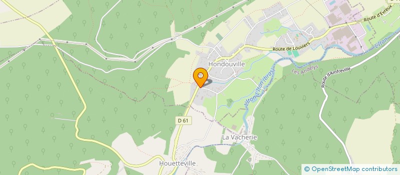 localisation de l'entreprise SCI DES VALOIS  HONDOUVILLE