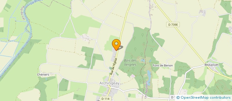 localisation de l'entreprise SCI DES VALS DE SAINTONGE  ARCHINGEAY