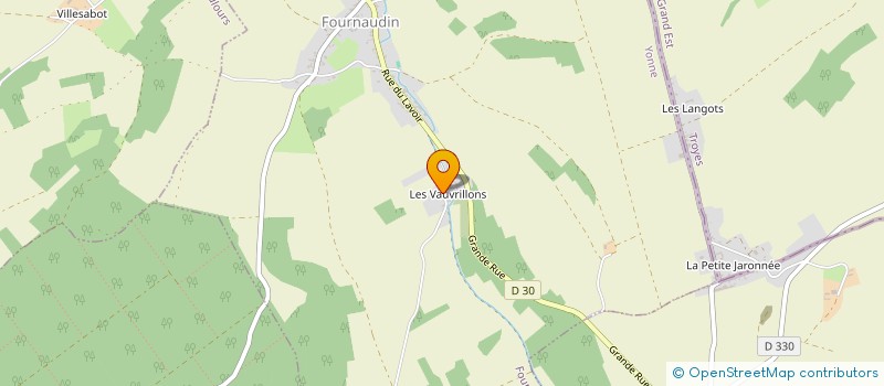 localisation de l'entreprise SCI DES VAUVRILLONS  FOURNAUDIN