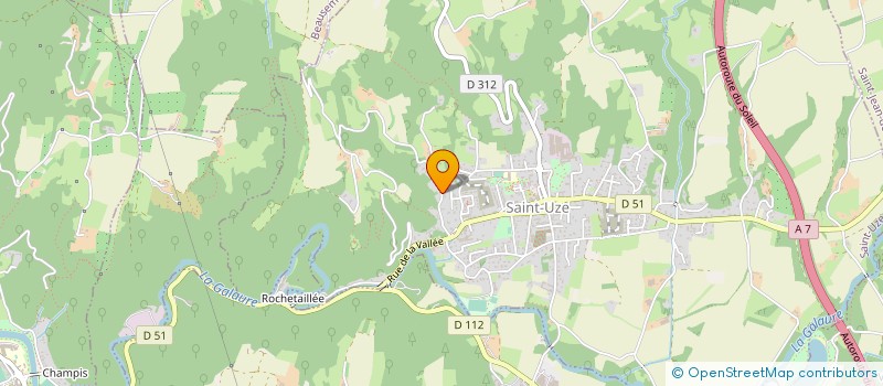 localisation de l'entreprise SCI DES VERCANDIERES  SAINT-UZE