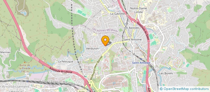 localisation de l'entreprise SCI DES VERDURONS à MARSEILLE
