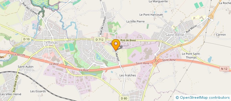 localisation de l'entreprise SCI DES VERGERS  YFFINIAC