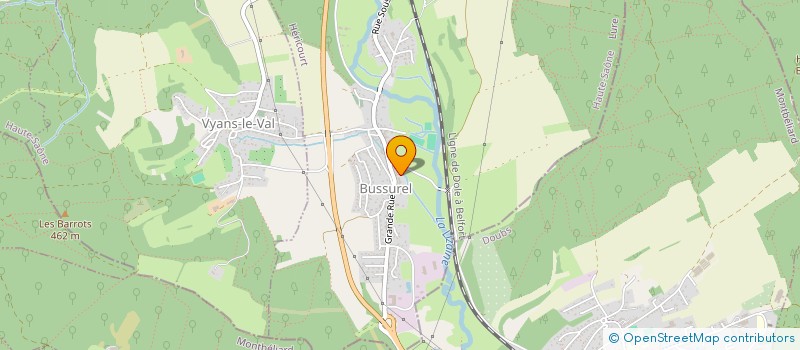 localisation de l'entreprise SCI DES VERGERS  GRANGES-LE-BOURG