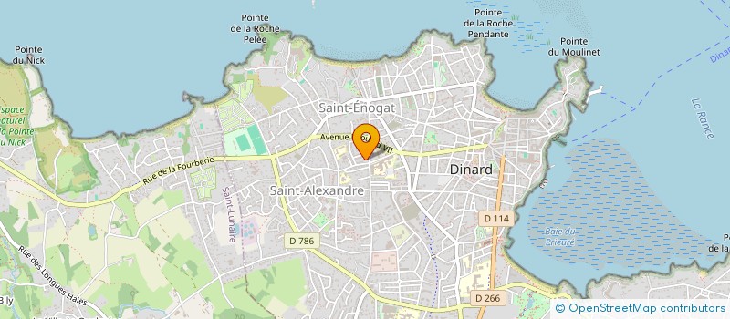 localisation de l'entreprise SCI DES VERGERS  DINARD
