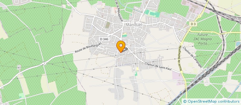 localisation de l'entreprise SCI DES VERGERS  MANDUEL