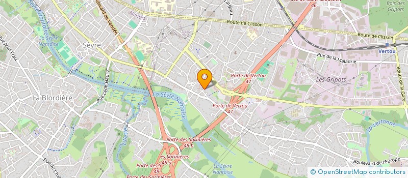 localisation de l'entreprise SCI DES VERGERS  VERTOU