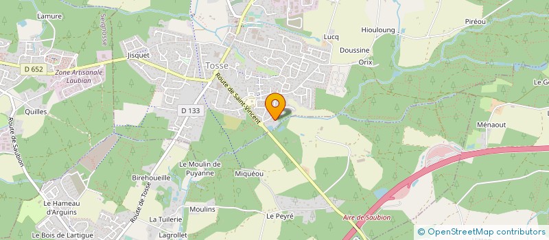 localisation de l'entreprise SCI DES VERGNES  TOSSE