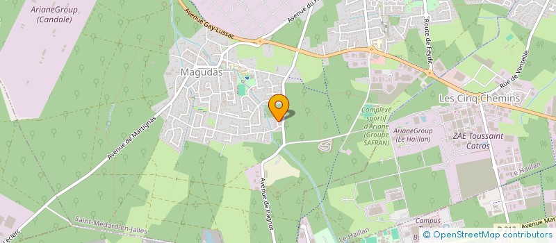 localisation de l'entreprise SCI DES VERGNES  SAINT-MEDARD-EN-JALLES