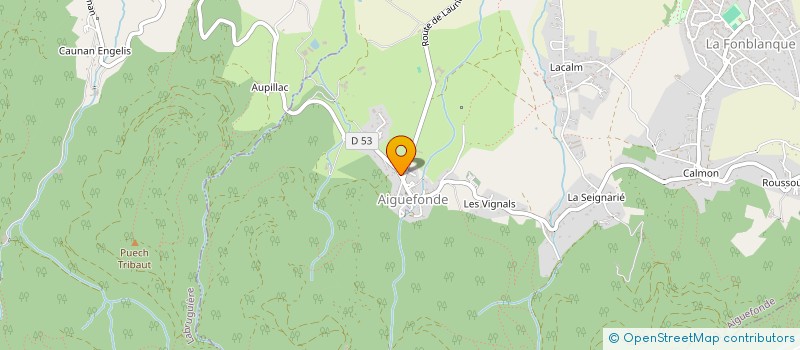 localisation de l'entreprise SCI DES VERGNIERES  AIGUEFONDE