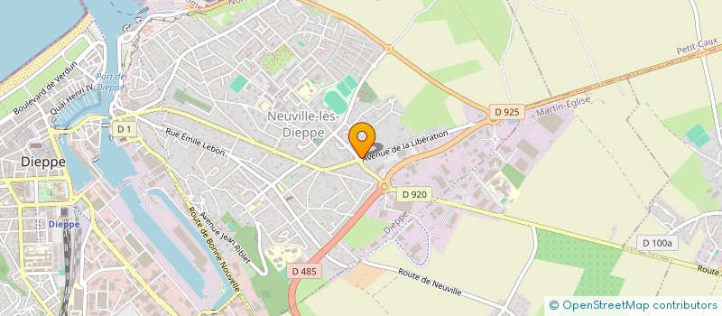 localisation de l'entreprise SCI DES VERGONS  DIEPPE