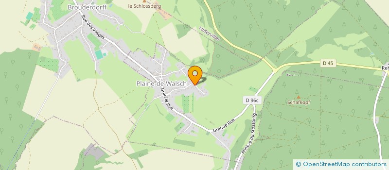 localisation de l'entreprise SCI DES VERRIERS  PLAINE-DE-WALSCH