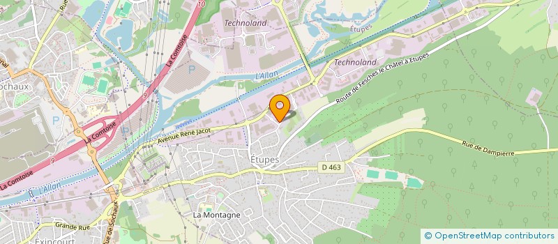 localisation de l'entreprise SCI DES VERRIERS  ETUPES