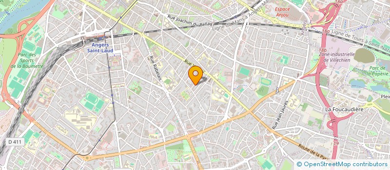 localisation de l'entreprise SCI DES VERTUS à ANGERS