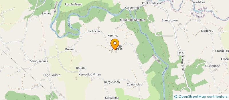 localisation de l'entreprise SCI DES VETERINAIRES  BANNALEC