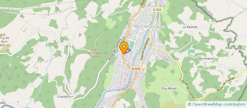 localisation de l'entreprise SCI DES VETERINAIRES DES ORGUES  BORT-LES-ORGUES