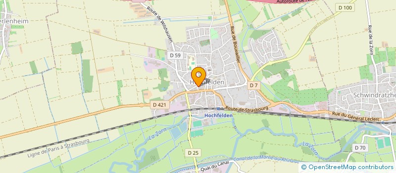 localisation de l'entreprise SCI DES VETERINAIRES DU MARCHE  HOCHFELDEN