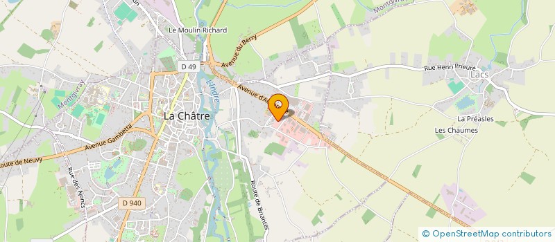 localisation de l'entreprise SCI DES VETOS CASTRAIS à LA CHATRE