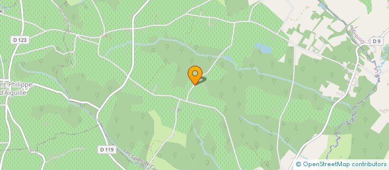 localisation de l'entreprise SCI DES VIEILLES SOURCES  LES SALLES-DE-CASTILLON