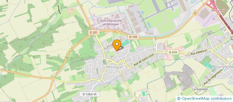 localisation de l'entreprise SCI DES VIEILLES VIGNES  HESINGUE