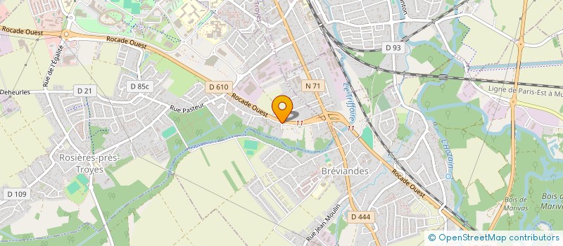 localisation de l'entreprise SCI DES VIEUX FOURS  ROSIERES-PRES-TROYES