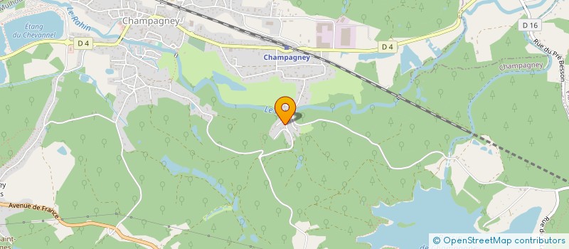 localisation de l'entreprise SCI DES VIEUX MOULINS  CHAMPAGNEY